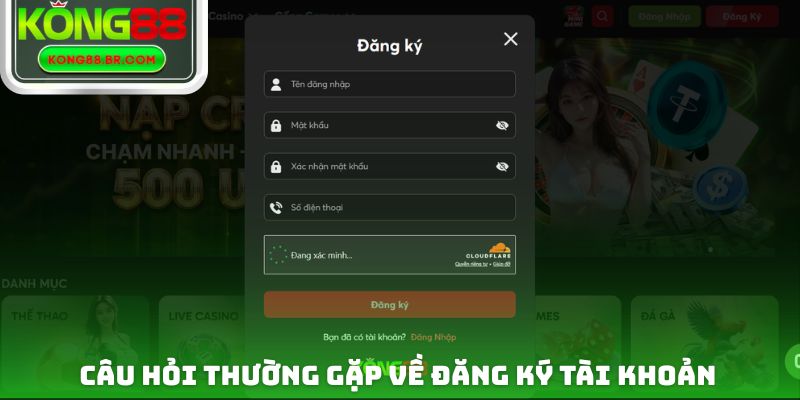 Câu hỏi thường gặp - giải đáp nhanh về việc đăng ký tài khoản